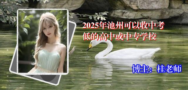 2025年池州可以收中考低的高中或中专学校