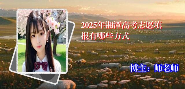 2025年湘潭高考志愿填报有哪些方式