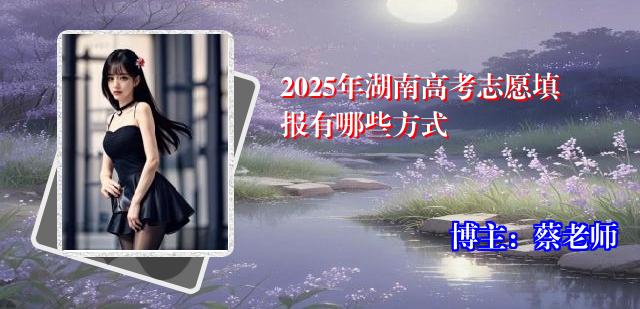 2025年湖南高考志愿填报有哪些方式