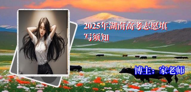 2025年湖南高考志愿填写须知