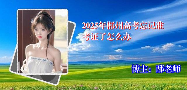 2025年郴州高考忘记准考证了怎么办