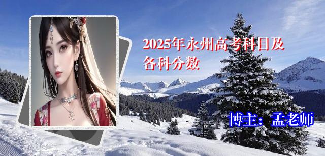 2025年永州高考科目及各科分数