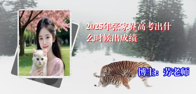 2025年张家界高考出什么时候出成绩