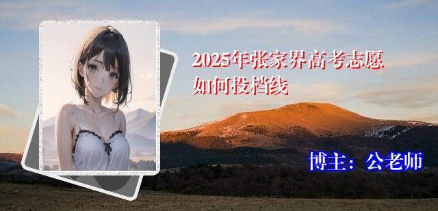 2025年张家界高考志愿如何投档线