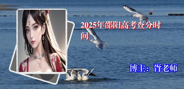 2025年邵阳高考查分时间