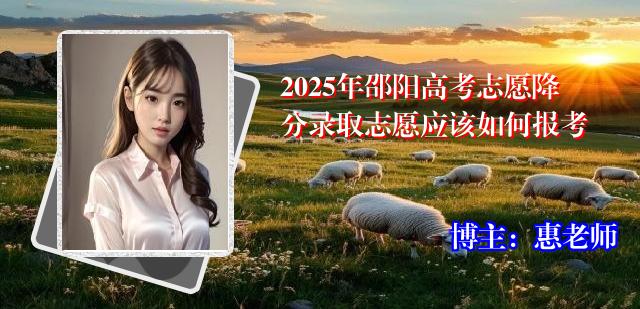 2025年邵阳高考志愿降分录取志愿应该如何报考