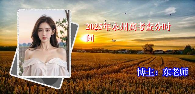 2025年永州高考查分时间