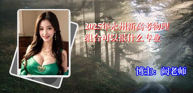 2025年永州新高考物理组合可以报什么专业