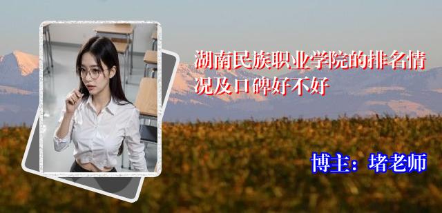 湖南民族职业学院的排名情况及口碑好不好