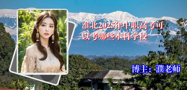 淮北2025年中职高考可以考哪些本科学校