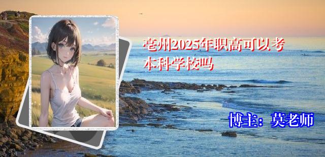 亳州2025年职高可以考本科学校吗