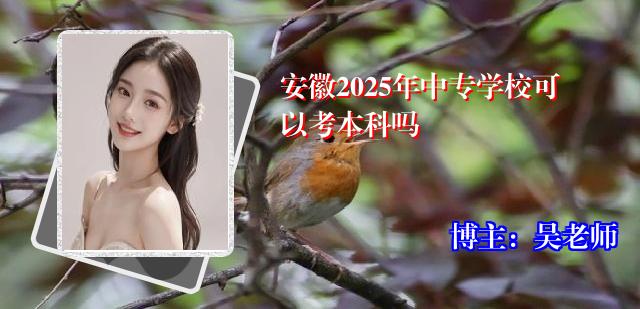安徽2025年中专学校可以考本科吗