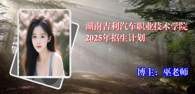 湖南吉利汽车职业技术学院2025年招生计划