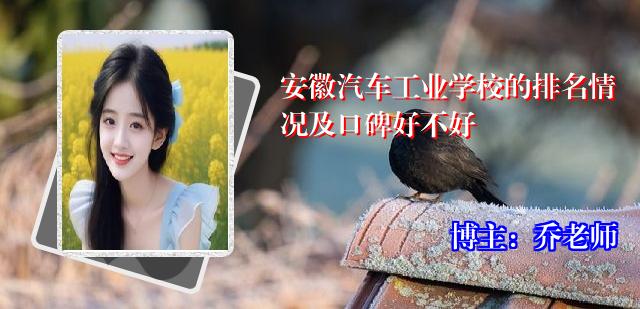 安徽汽车工业学校的排名情况及口碑好不好
