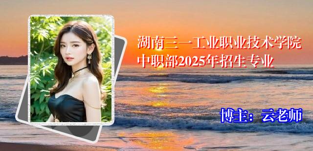 湖南三一工业职业技术学院中职部2025年招生专业