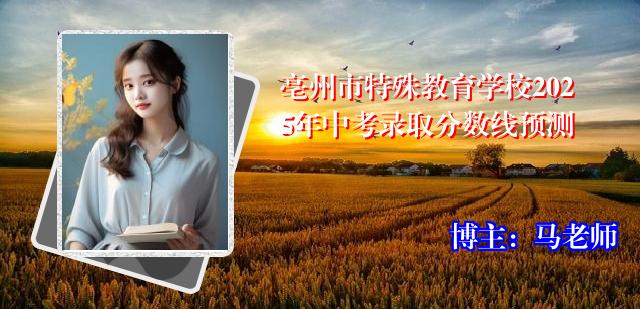 亳州市特殊教育学校2025年中考录取分数线预测