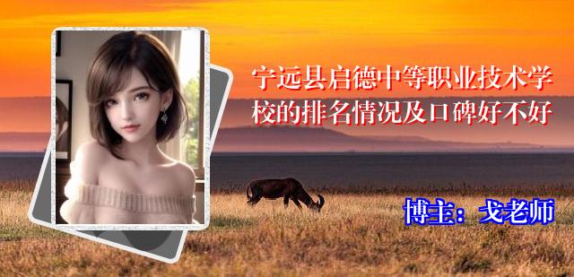 宁远县启德中等职业技术学校的排名情况及口碑好不好