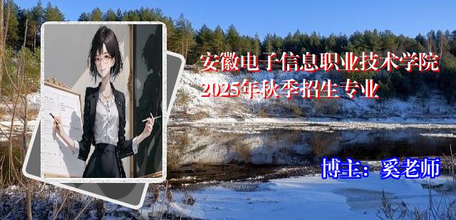 安徽电子信息职业技术学院2025年秋季招生专业