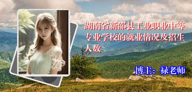 湖南省新邵县工业职业中等专业学校的就业情况及招生人数