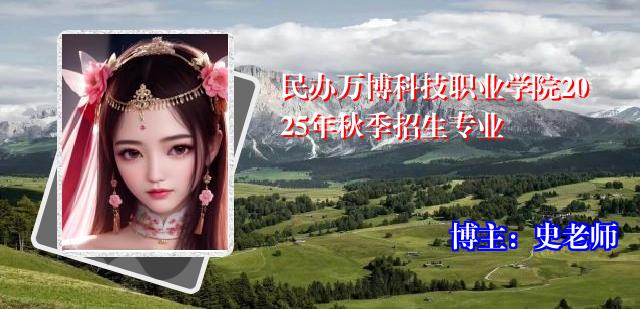 民办万博科技职业学院2025年秋季招生专业