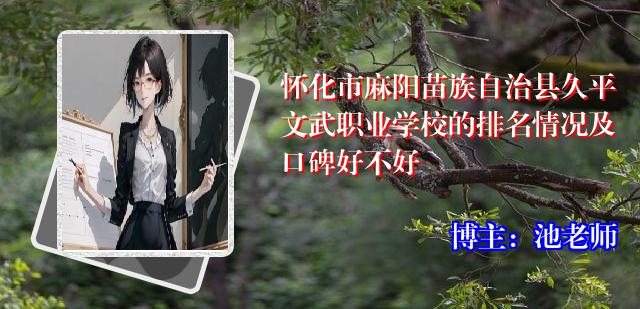 怀化市麻阳苗族自治县久平文武职业学校的排名情况及口碑好不好