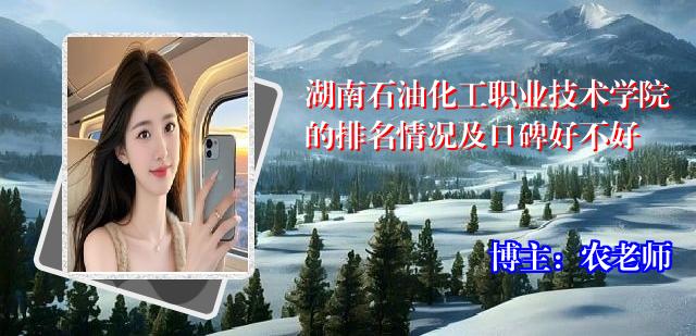 湖南石油化工职业技术学院的排名情况及口碑好不好