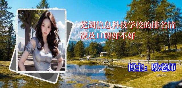 芜湖信息科技学校的排名情况及口碑好不好