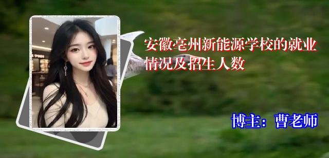 安徽亳州新能源学校的就业情况及招生人数