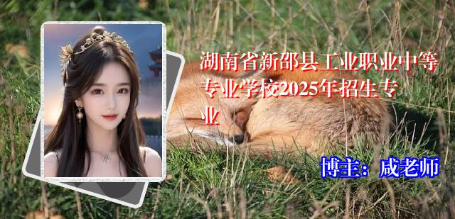 湖南省新邵县工业职业中等专业学校2025年招生专业