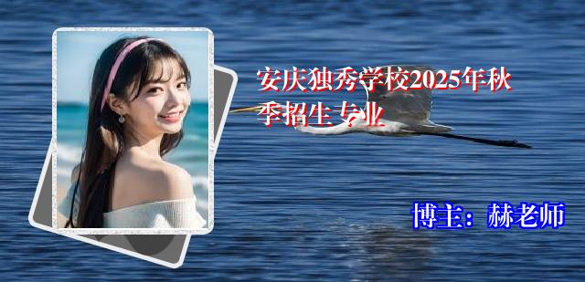 安庆独秀学校2025年秋季招生专业