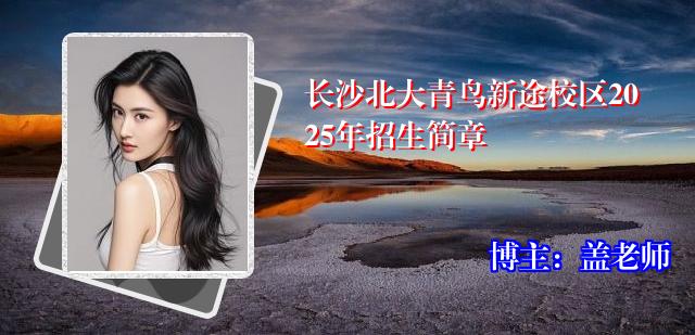 长沙北大青鸟新途校区2025年招生简章