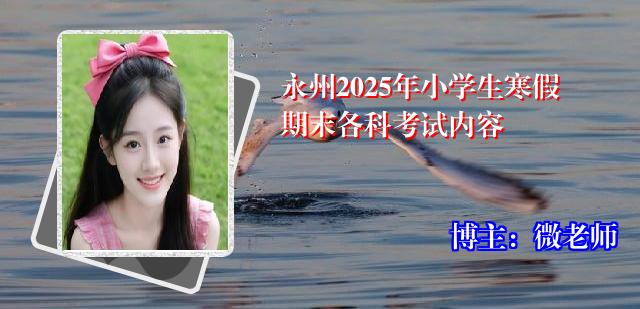 永州2025年小学生寒假期末各科考试内容