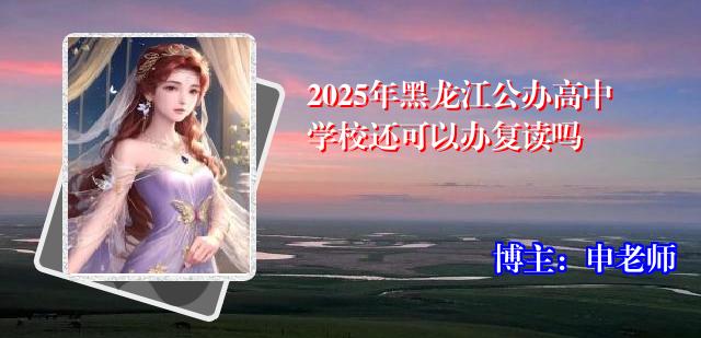 2025年黑龙江公办高中学校还可以办复读吗